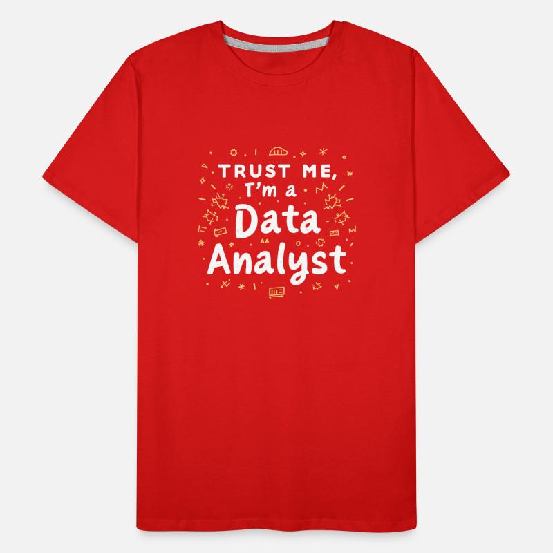 Data Analyst Big Data Specialist Business Men's Premium Organic T-Shirt
