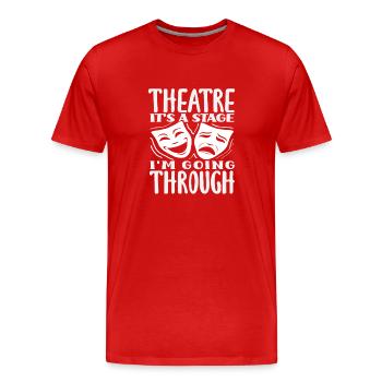 Comédie musicale Lover Théâtre Scène Émotion - T-shirt bio Premium Homme - rouge - Devant - Damien (186cm)