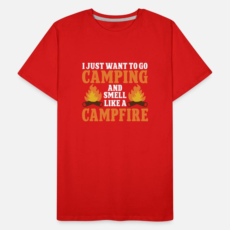 Camping Feu de camp Camper T-shirt bio Premium Homme