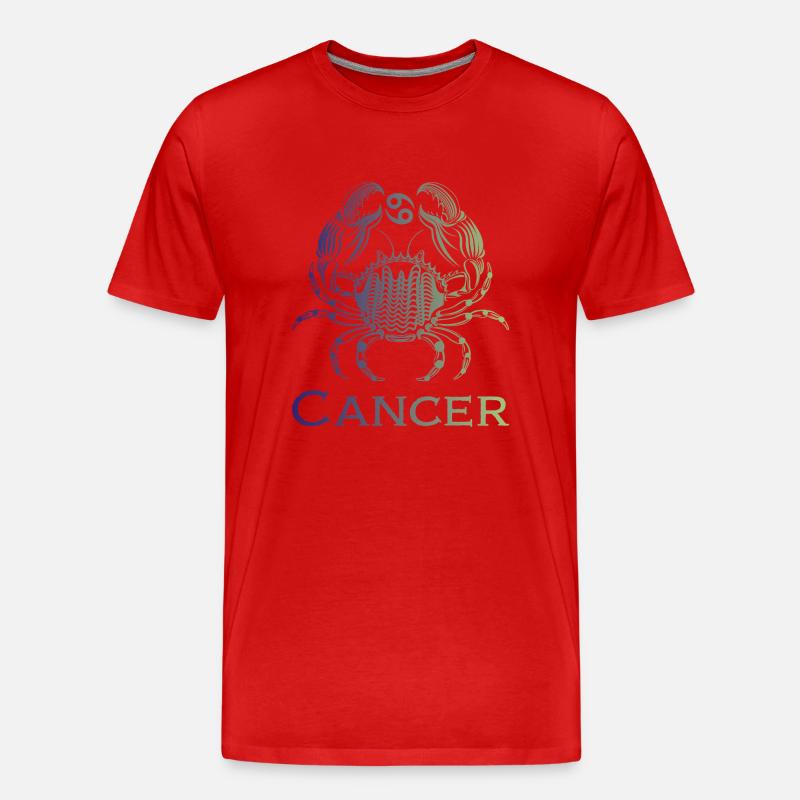Planche graphique cancer1f 1 - T-shirt bio Premium Homme - rouge