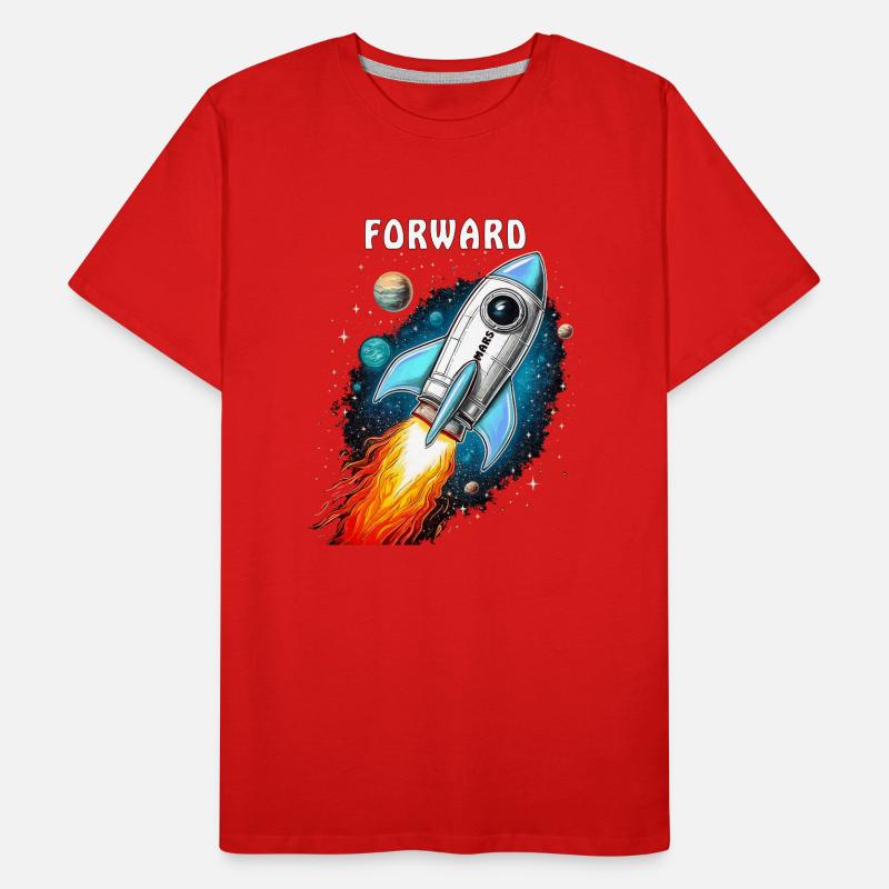 ROCKET MARS FORWARD Men's Premium Organic T-Shirt
