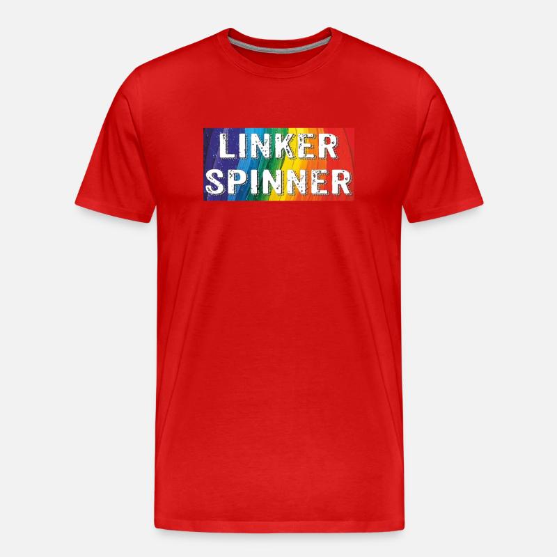 LINKER SPINNER - Männer Premium Bio T-Shirt - Rot