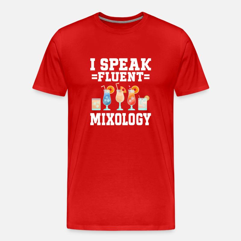 Mixologist Barkeepker Bartender Mixology - Männer Premium Bio T-Shirt - Rot