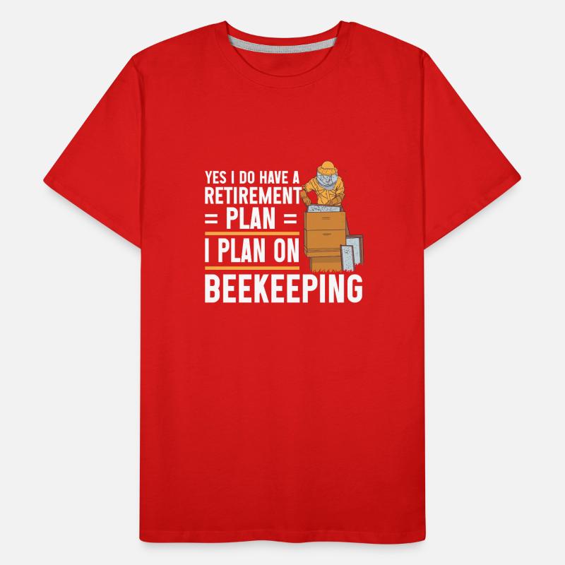 Beekeeping Bees Beekeeper Men's Premium Organic T-Shirt