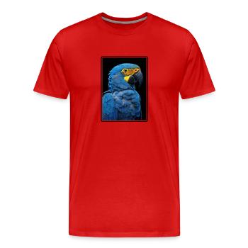 Perroquet Perroquet Perroquet - T-shirt bio Premium Homme - rouge - Devant - Damien (186cm)