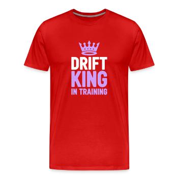 Auto-drift-rennen, Rennwagen-motorsport-drift - Männer Premium Bio T-Shirt - Rot - Vorne - Damien (186cm)
