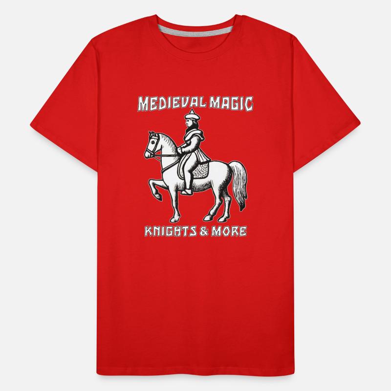 MEDIEVAL MAGIC KNIGHTS & MORE Men's Premium Organic T-Shirt