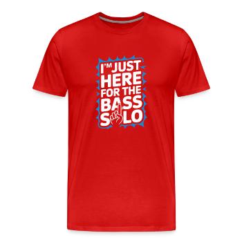 Bass Gitarrist Musiker Gear Funk Rock Jazz - Männer Premium Bio T-Shirt - Rot - Vorne - Damien (186cm)