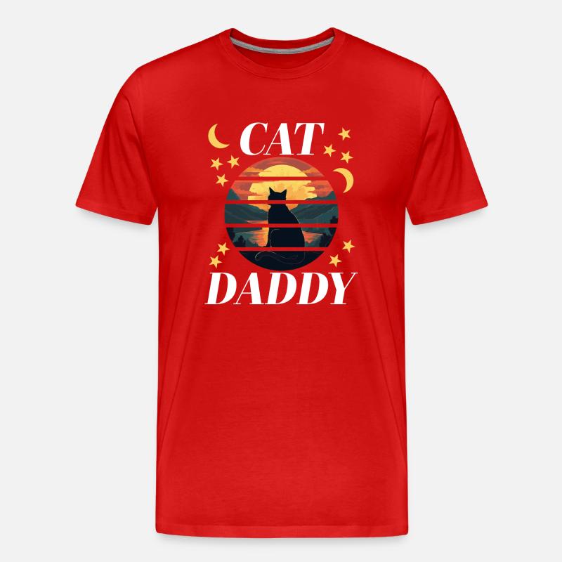 Plan de travail cat1 - T-shirt bio Premium Homme - rouge