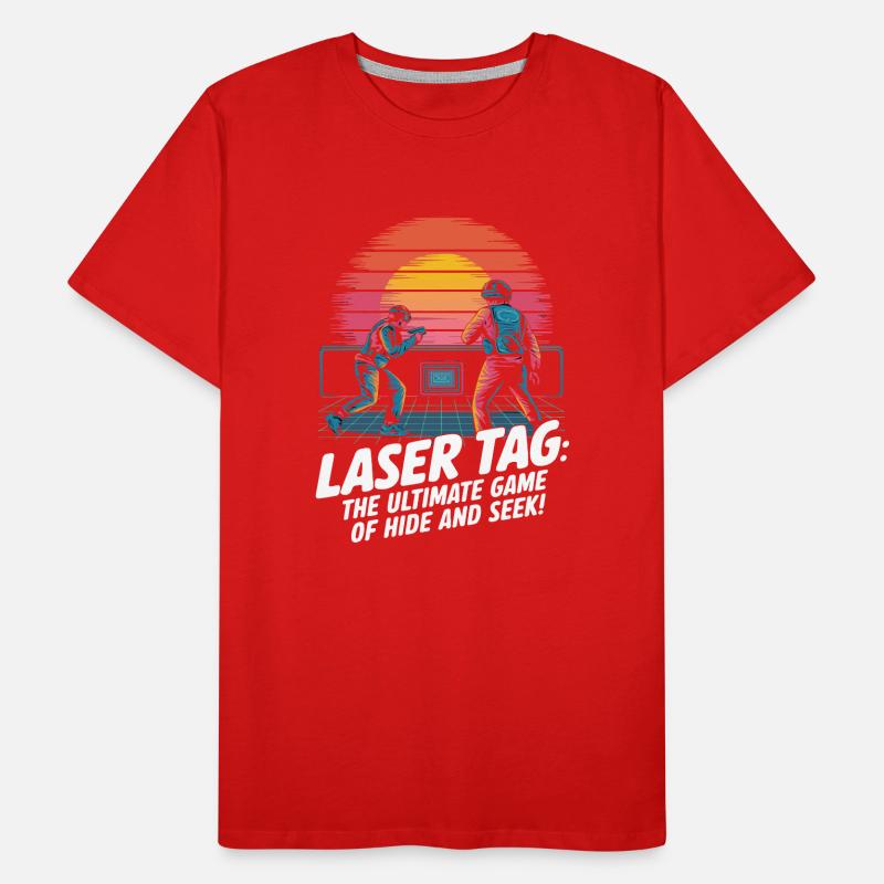 Laser game : Le jeu de cache-cache par excellence ! T-shirt bio Premium Homme