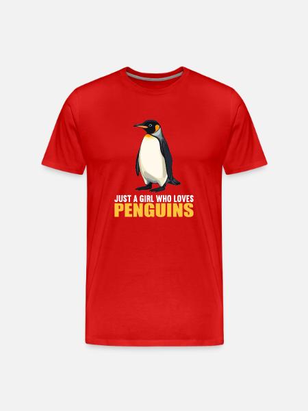 Pingouins Pingouin - T-shirt bio Premium Homme - rouge