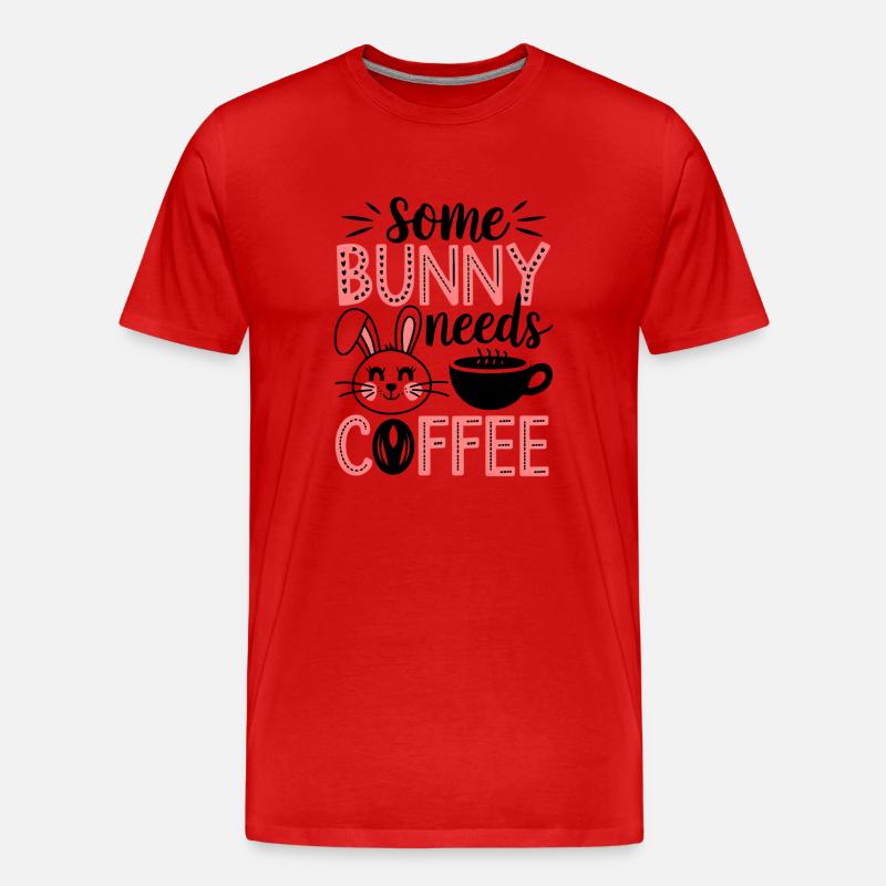 Easter Coffee Drink Easter Coffee - Men's Premium Organic T-Shirt - red