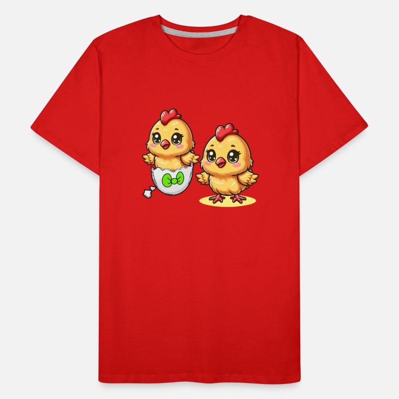 Chick Easter Egg Easter Eggs Chicken Eggs Easter Child Men's Premium Organic T-Shirt
