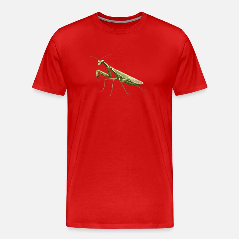 Gottesanbeterinnenen Gottesanbeterin - Männer Premium Bio T-Shirt - Rot