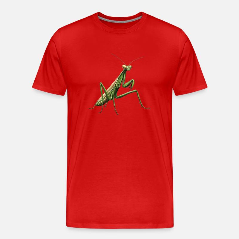 Gottesanbeterinnenen Gottesanbeterin - Männer Premium Bio T-Shirt - Rot
