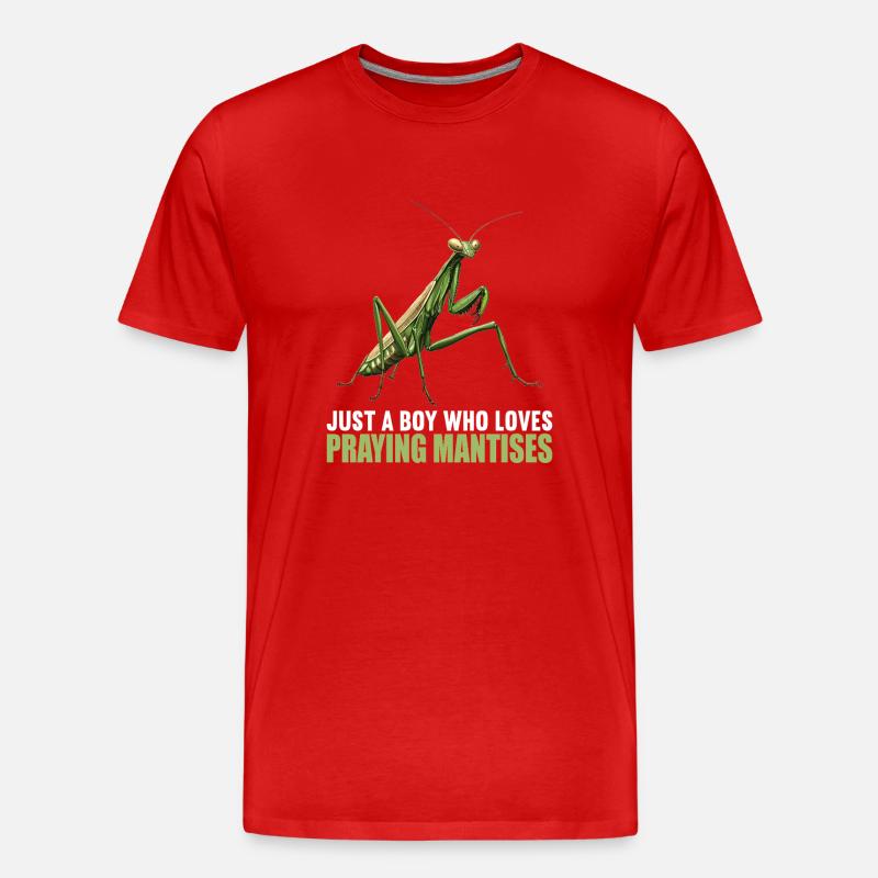 Gottesanbeterinnenen Gottesanbeterin - Männer Premium Bio T-Shirt - Rot
