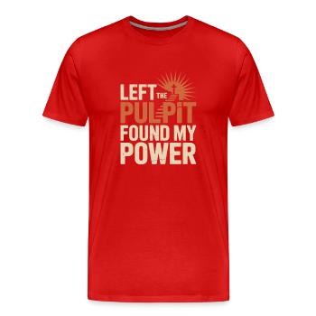 Former religious community survivors - Men's Premium Organic T-Shirt - red - Front - Damien (186cm)