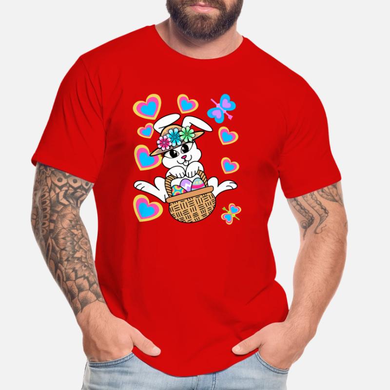 Easter Bunny Easter Bunny Eggs Easter Eggs Easter Men's Premium Organic T-Shirt
