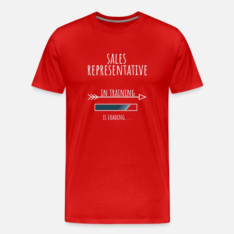 Sales Representative in Ausbildung Beruf Geschenk - Männer Premium Bio T-Shirt - Rot
