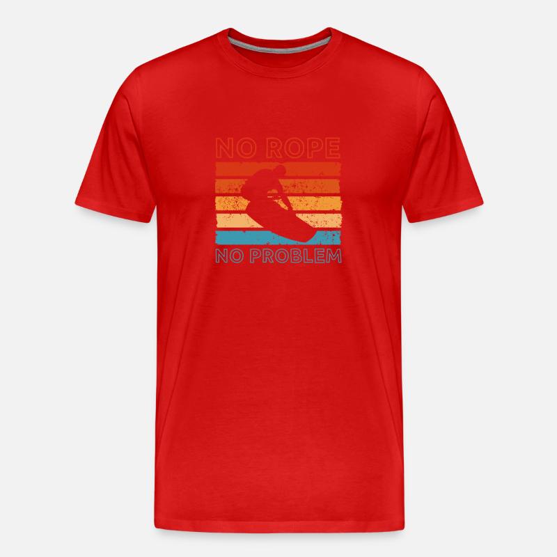 Wakeboard Wakeboarder Wakeboarding Geschenk - Männer Premium Bio T-Shirt - Rot
