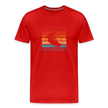Wakeboard - Männer Premium Bio T-Shirt - Rot - Vorne - Damien (186cm)