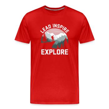 Scout Guide Scout Camping - T-shirt bio Premium Homme - rouge - Devant - Damien (186cm)