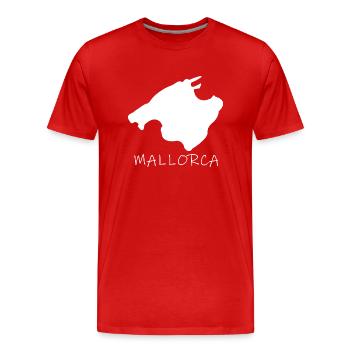 Majorca - Men's Premium Organic T-Shirt - red - Front - Damien (186cm)