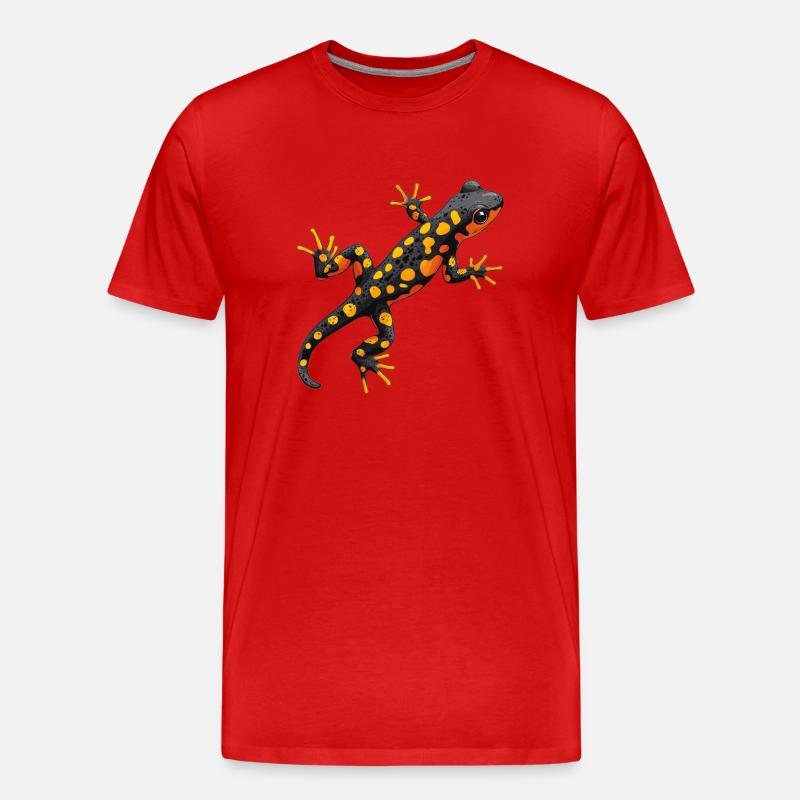 Salamanders Salamander - Männer Premium Bio T-Shirt - Rot