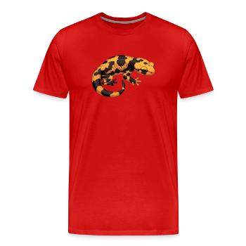 Salamandres Salamandres - T-shirt bio Premium Homme - rouge - Devant - Damien (186cm)