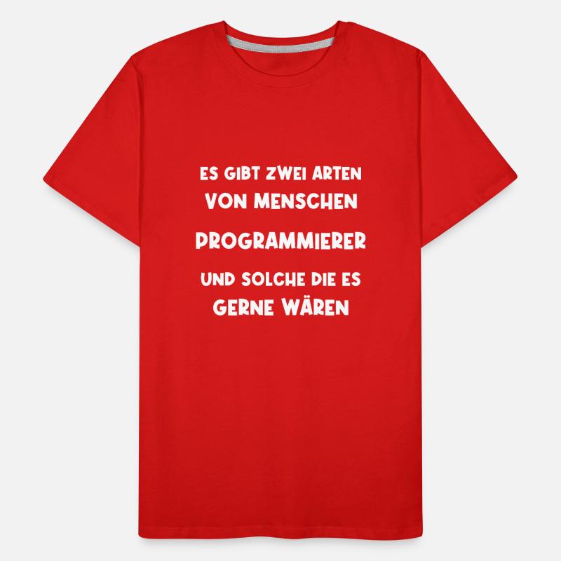 Programmierer Informatiker Softwareentwickler Männer Premium Bio T-Shirt