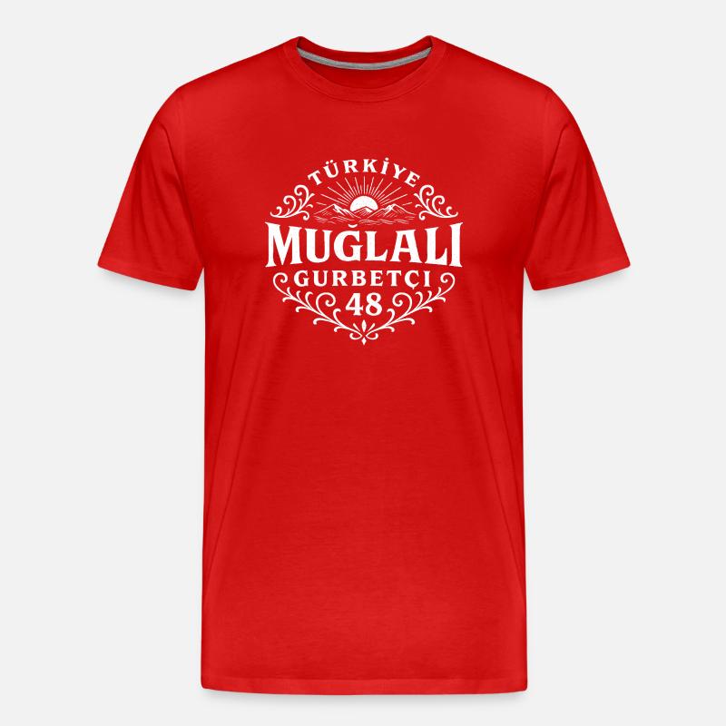 Mugla - Männer Premium Bio T-Shirt - Rot