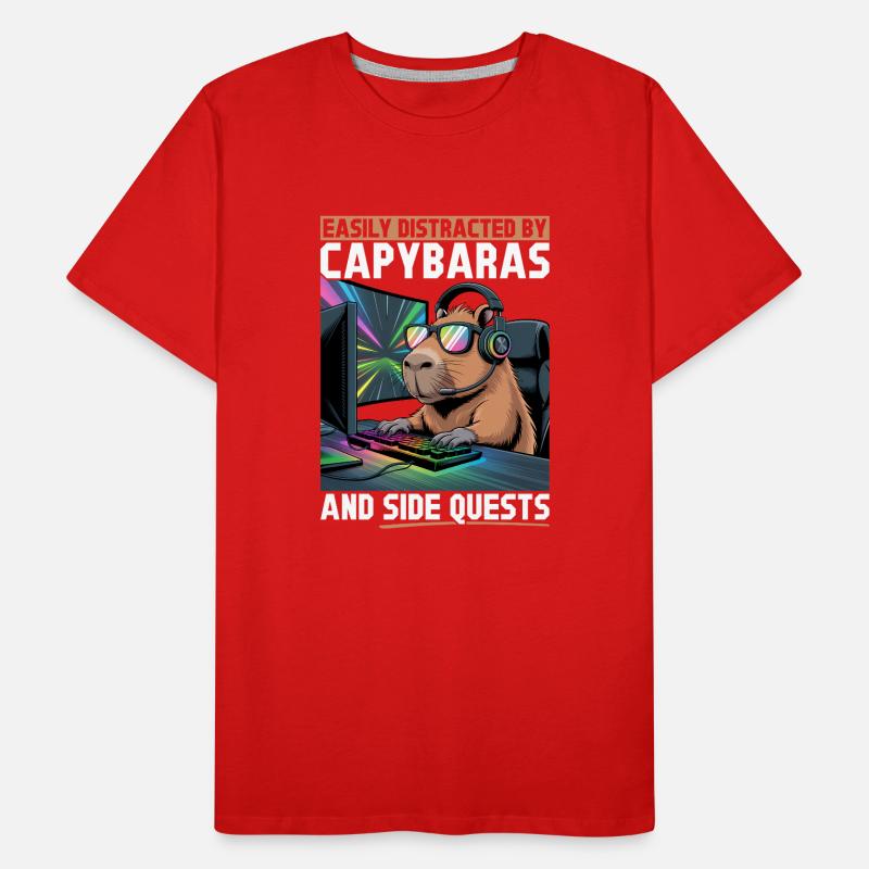 Capybara PC Gamer Gaming Men's Premium Organic T-Shirt