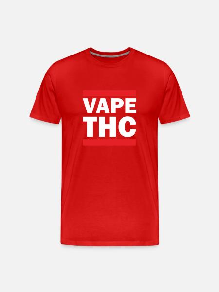 Vape THC White - Men's Premium Organic T-Shirt - red