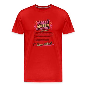 MalleHen Party Checklist - Men's Premium Organic T-Shirt - red - Front - Damien (186cm)