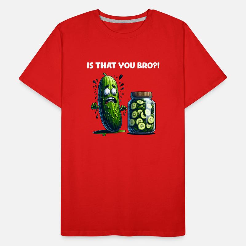 C’est toi mon frère ?! Cornichon de concombre Amateurs de concombre T-shirt bio Premium Homme
