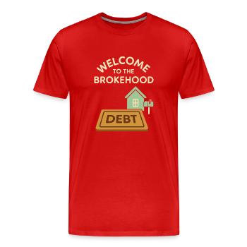 Erster Hauskäufer Geschenk Neuhause-besitzer Humor - Männer Premium Bio T-Shirt - Rot - Vorne - Damien (186cm)