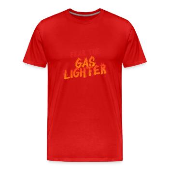 Allume-gaz Gaslighting - T-shirt bio Premium Homme - rouge - Devant - Damien (186cm)