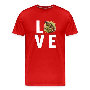 Salamandres Salamandres - T-shirt bio Premium Homme - rouge - Devant - Damien (186cm)
