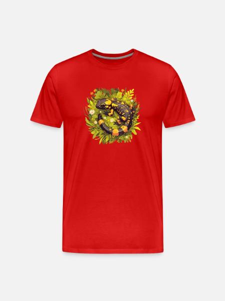 Salamanders Salamander - Men's Premium Organic T-Shirt - red
