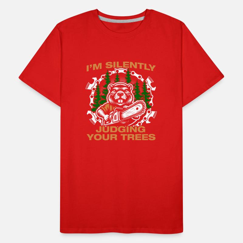 Judging your trees Lumberjack Forester Men's Premium Organic T-Shirt