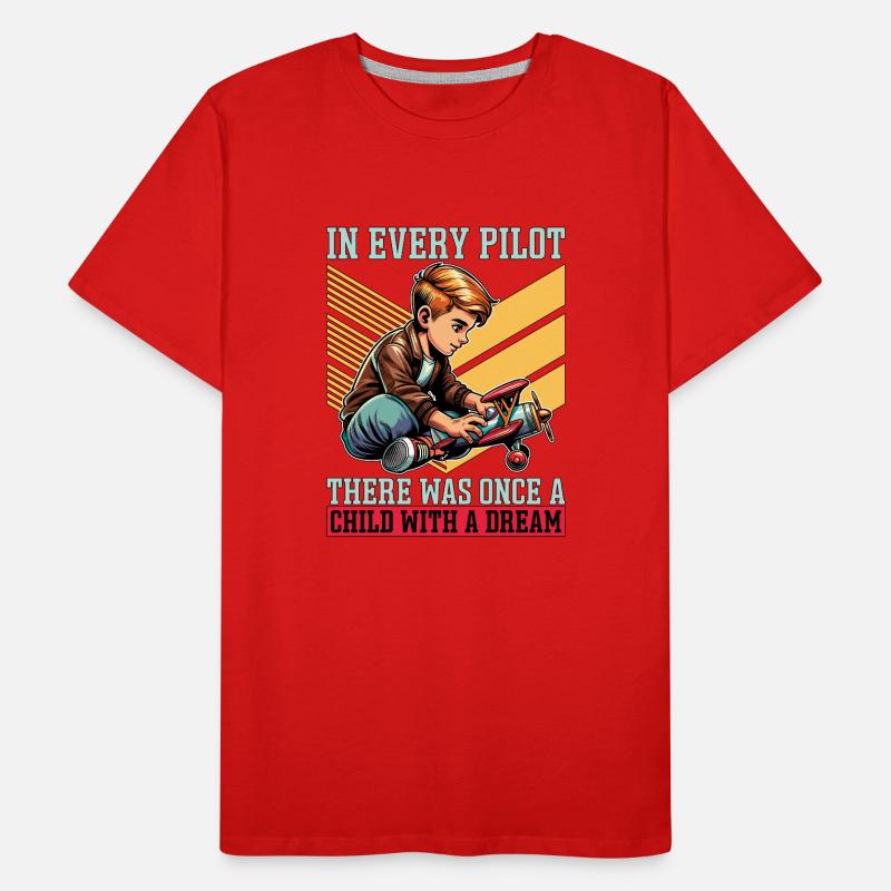 Flight Instructor In Every Pilot There Aviation Männer Premium Bio T-Shirt