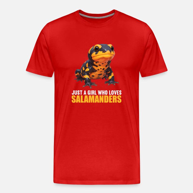 Salamanders Salamander - Männer Premium Bio T-Shirt - Rot