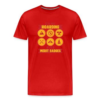Guide scout Groupe scout - T-shirt bio Premium Homme - rouge - Devant - Damien (186cm)