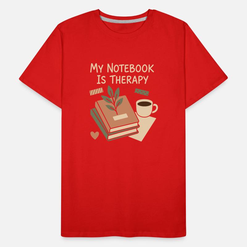 Journaling Aesthetic Creative Planner Life Writing Men's Premium Organic T-Shirt