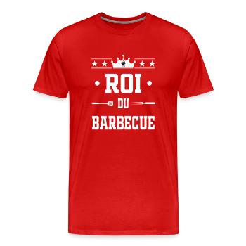 roi du barbecue bbq barbecue grille - T-shirt bio Premium Homme - rouge - Devant - Damien (186cm)