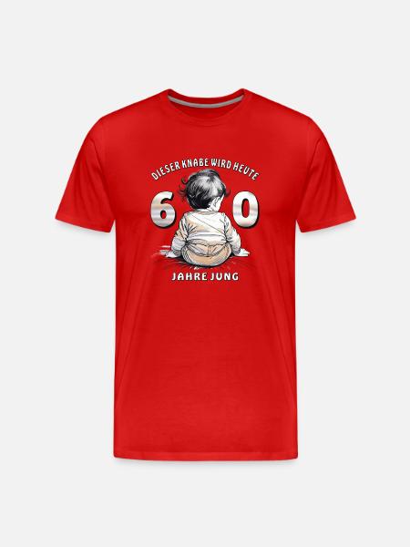 CHILD BIRTHDAY BOY - Men's Premium Organic T-Shirt - red