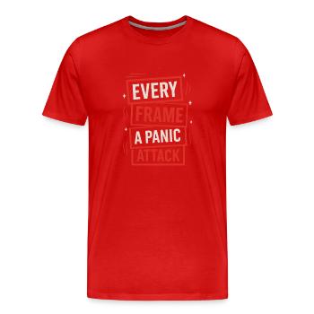 Le cinéaste indépendant, scénariste de - T-shirt bio Premium Homme - rouge - Devant - Damien (186cm)