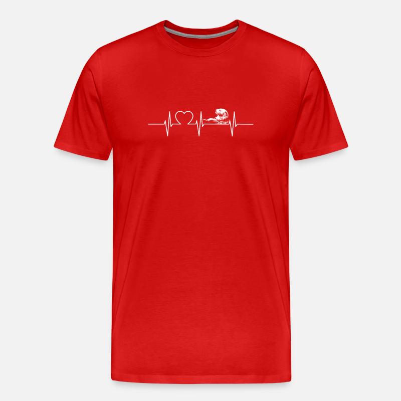 Seeotter - Männer Premium Bio T-Shirt - Rot