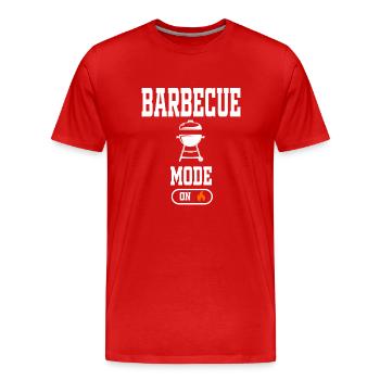 barbecue bbq mode on humour - T-shirt bio Premium Homme - rouge - Devant - Damien (186cm)