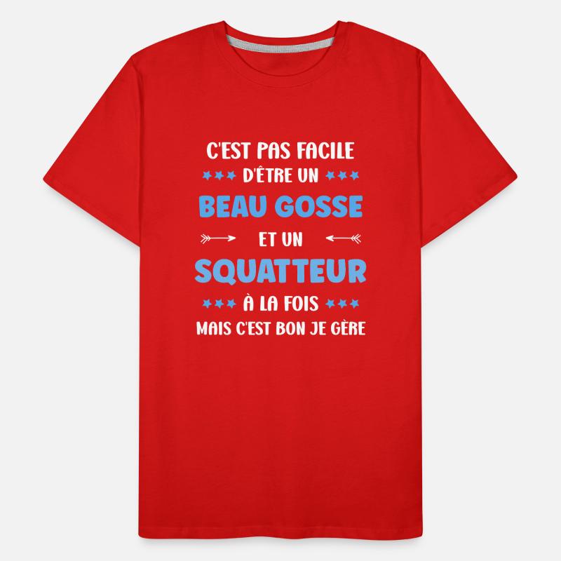 squatteur T-shirt bio Premium Homme